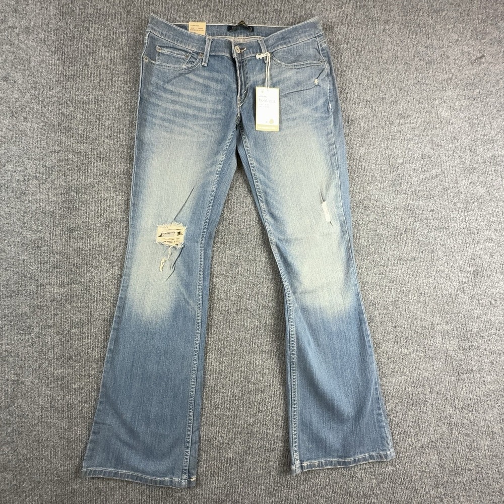 Y2K Levi's 524 Too Superlow Bootcut Jeans Juniors 9 Light Wash Low Rise Stretch